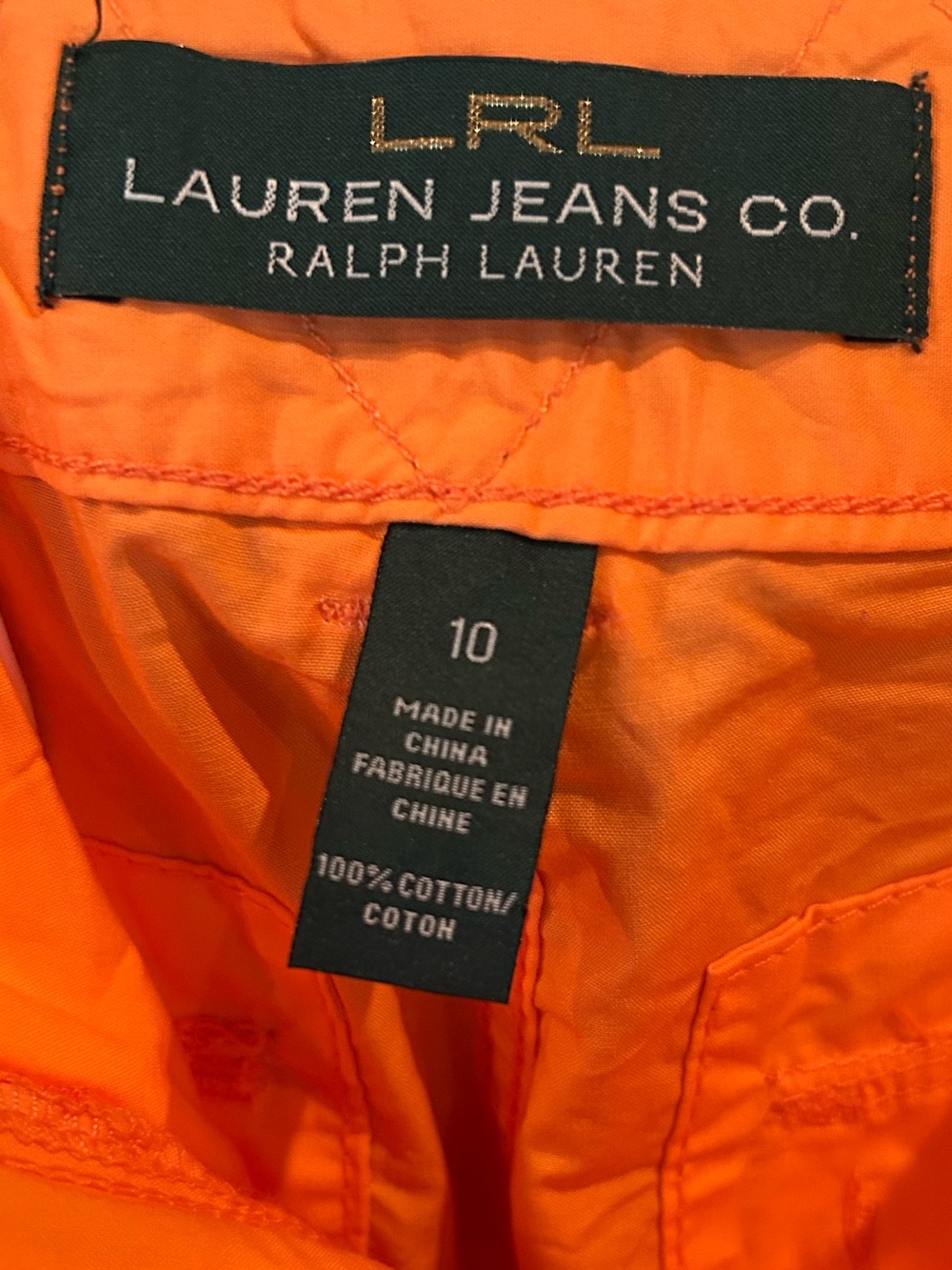 Lauren Jeans Company Orange Cargo Pants - Picture 4 of 6